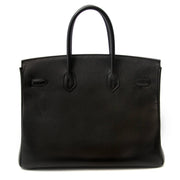 Hermès Birkin 35 black epsom PHW tweedehands tegen de beste prijs