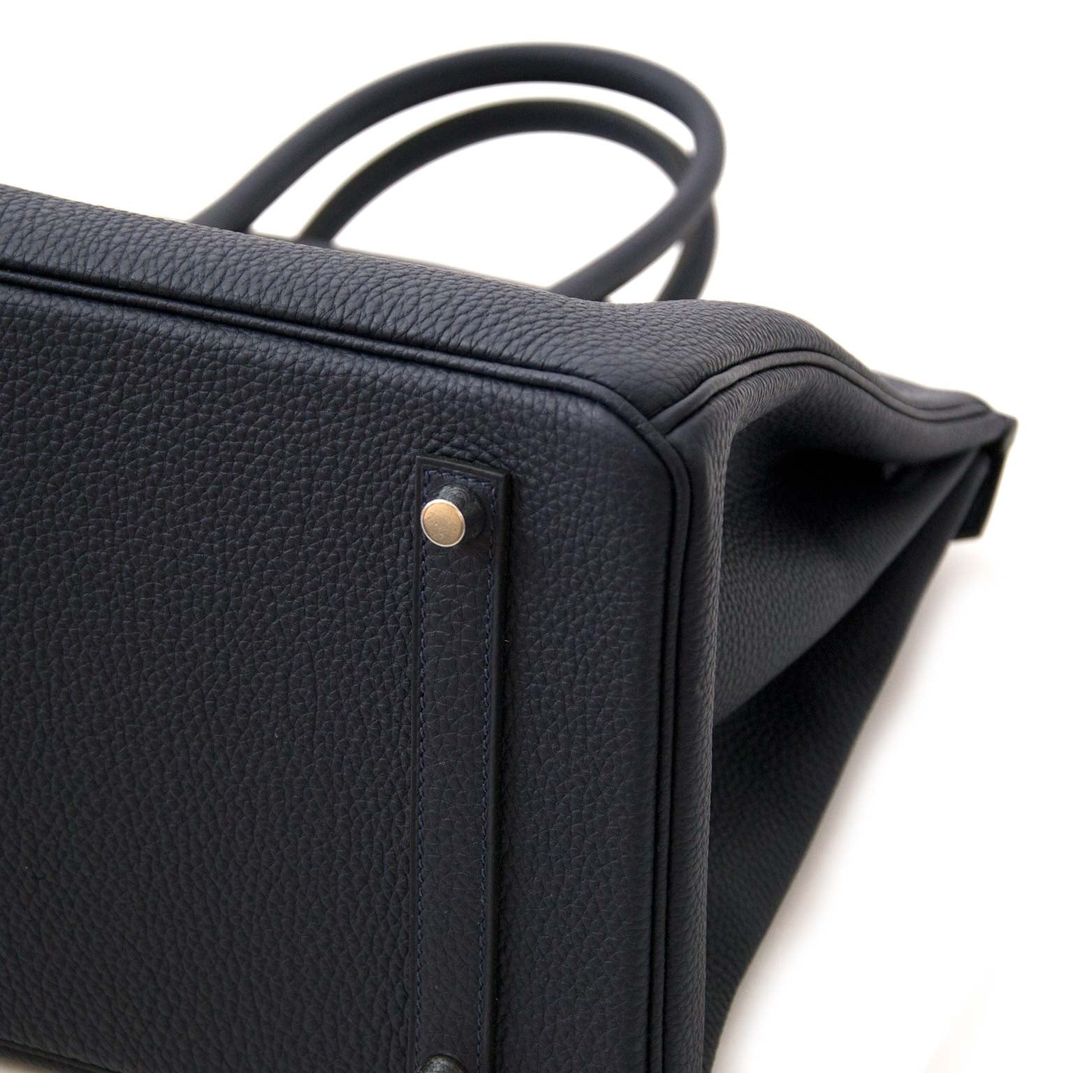 Skip the waiting list Hermès Birkin 35 Togo Bleu Nuit PHW