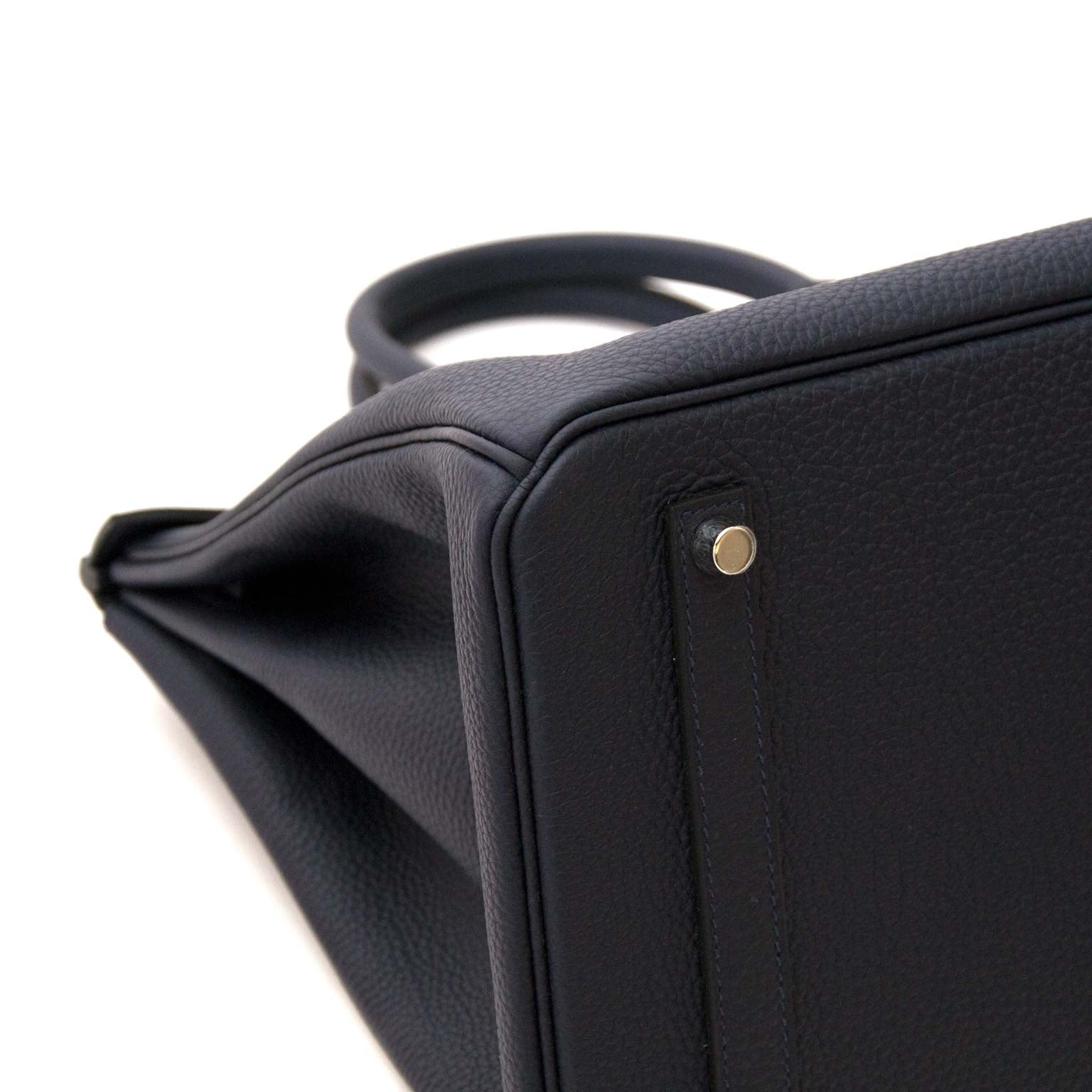 Hermès Birkin 35 Togo Bleu Nuit PHW