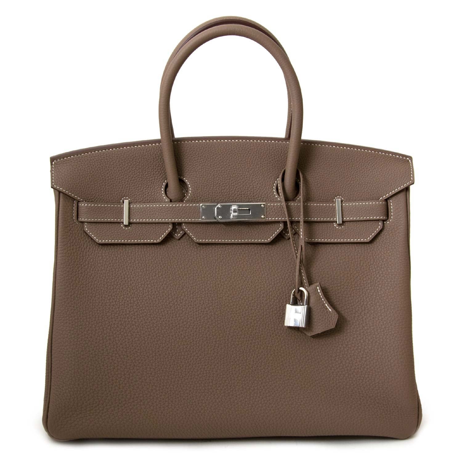 Hermès Birkin 35 Etoupe Togo PHW for sale online at Labellov