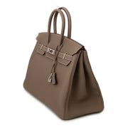 Hermès Birkin 35 Etoupe Togo PHW te koop
