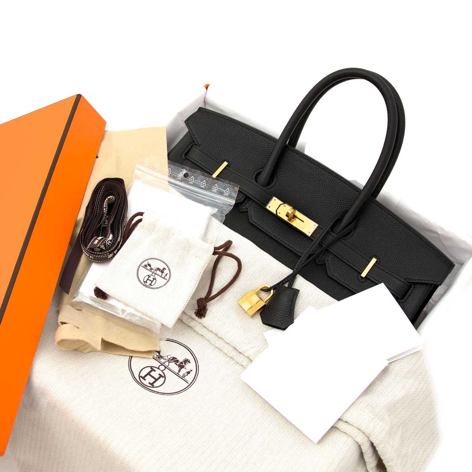 Buy and sell your authentic Hermès Birkin 35 Black Togo GHW