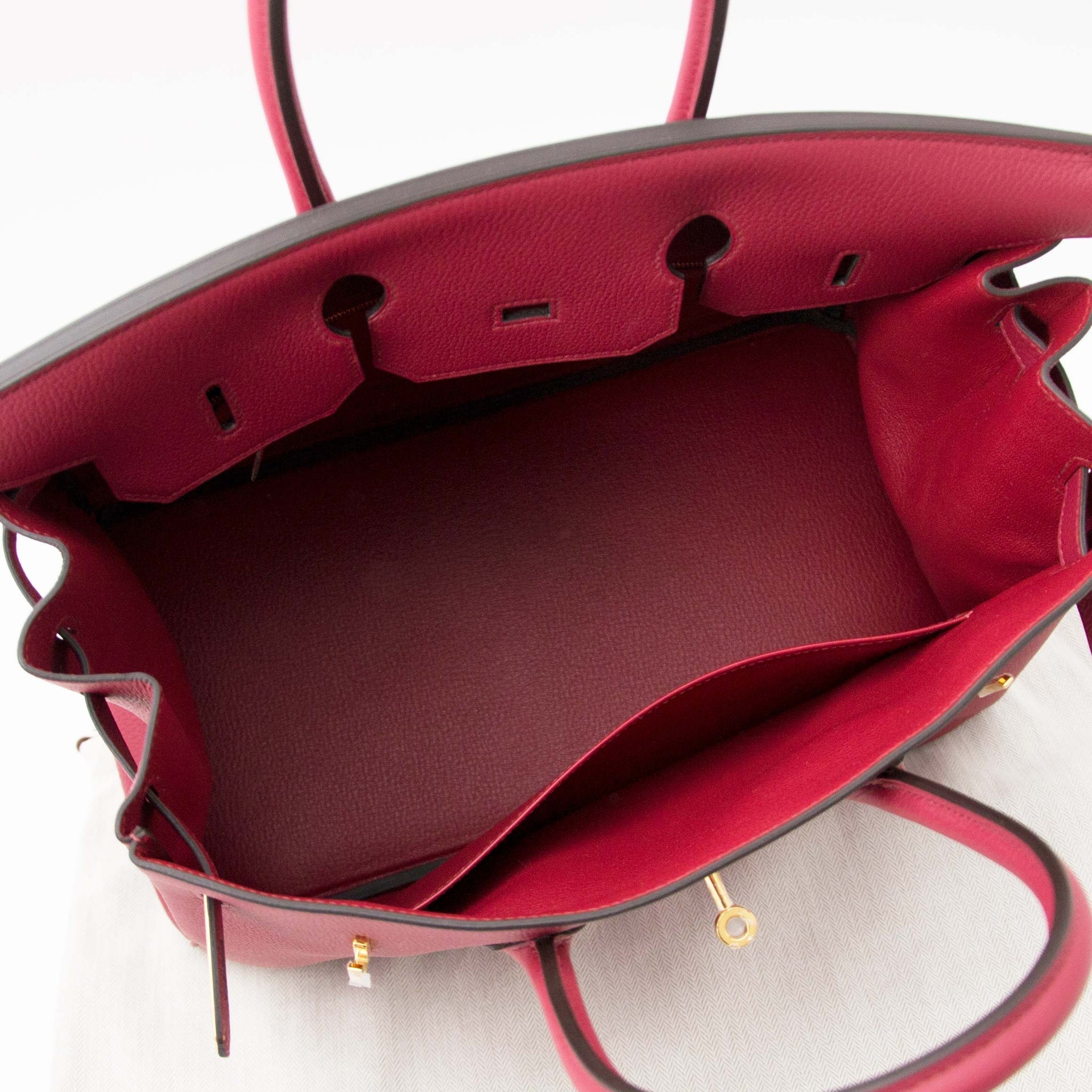 Hermès Birkin 35 Togo Rouge Grenat GHW