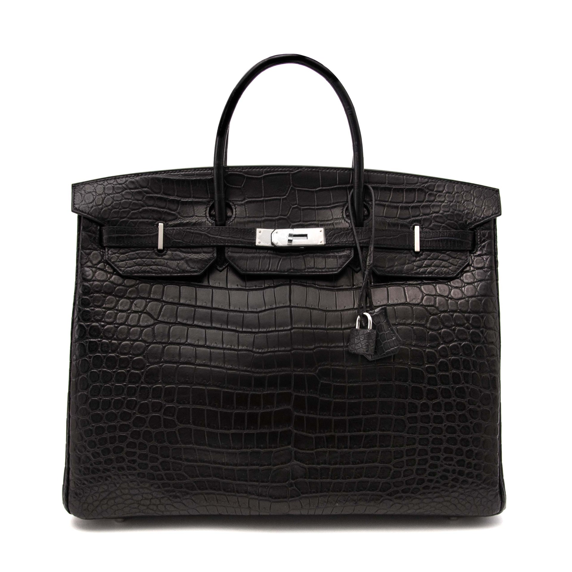 Hermès Birkin 40 Crocodile Porosus Matte Black PHW