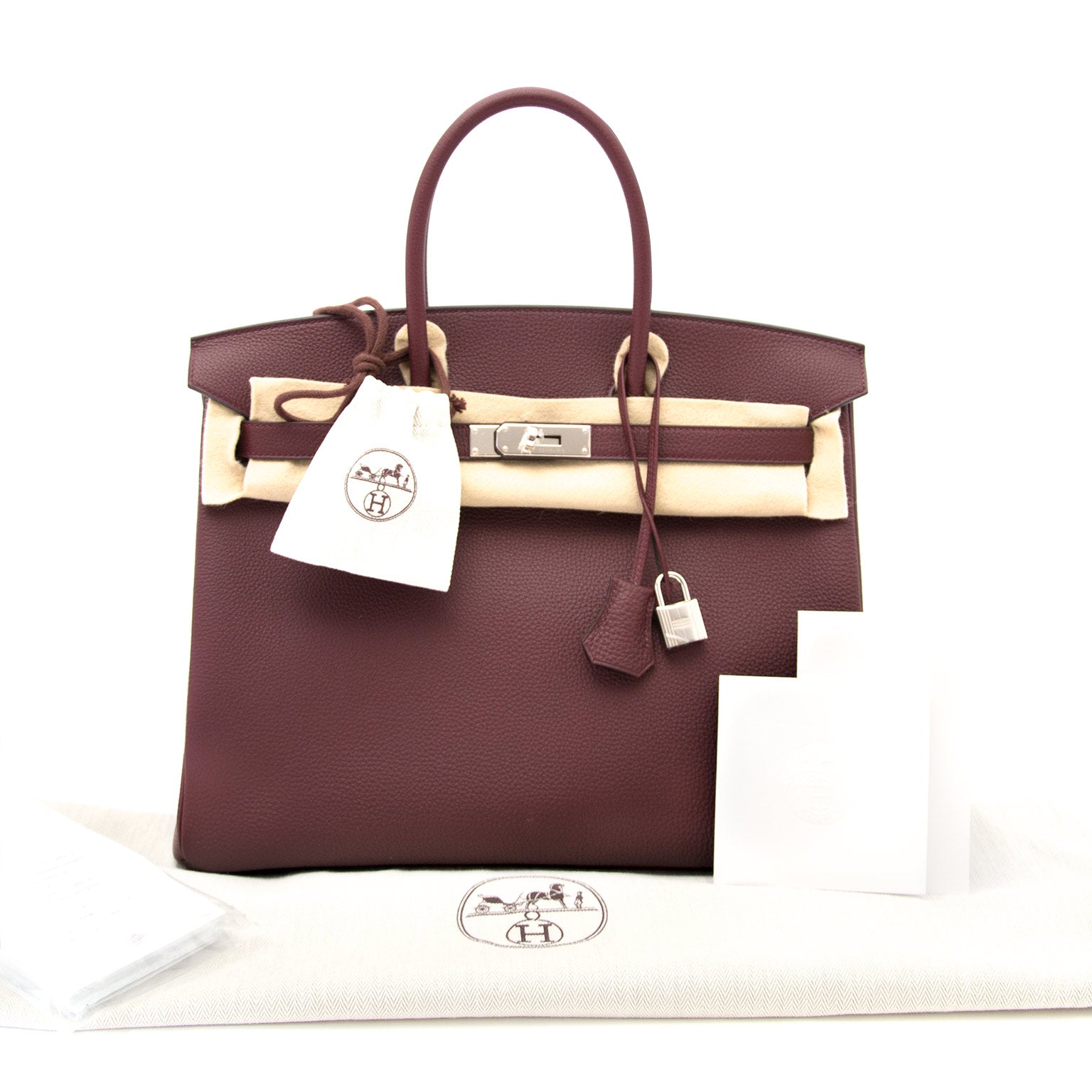 Acheter en ligne chez labellov.com hermes birkin 35 bordeaux togo phw 100% authentique