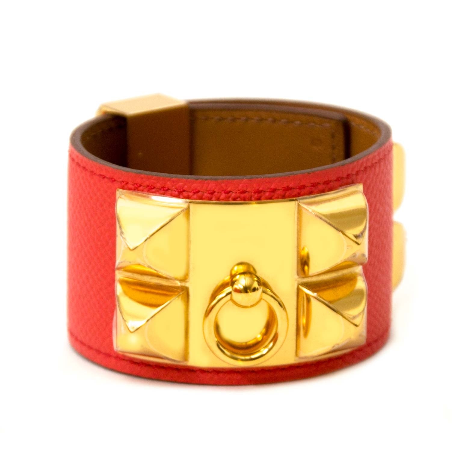 shop online your secondhand *Never Used* Hermes Rose Jaipur Epsom Collier De Chien