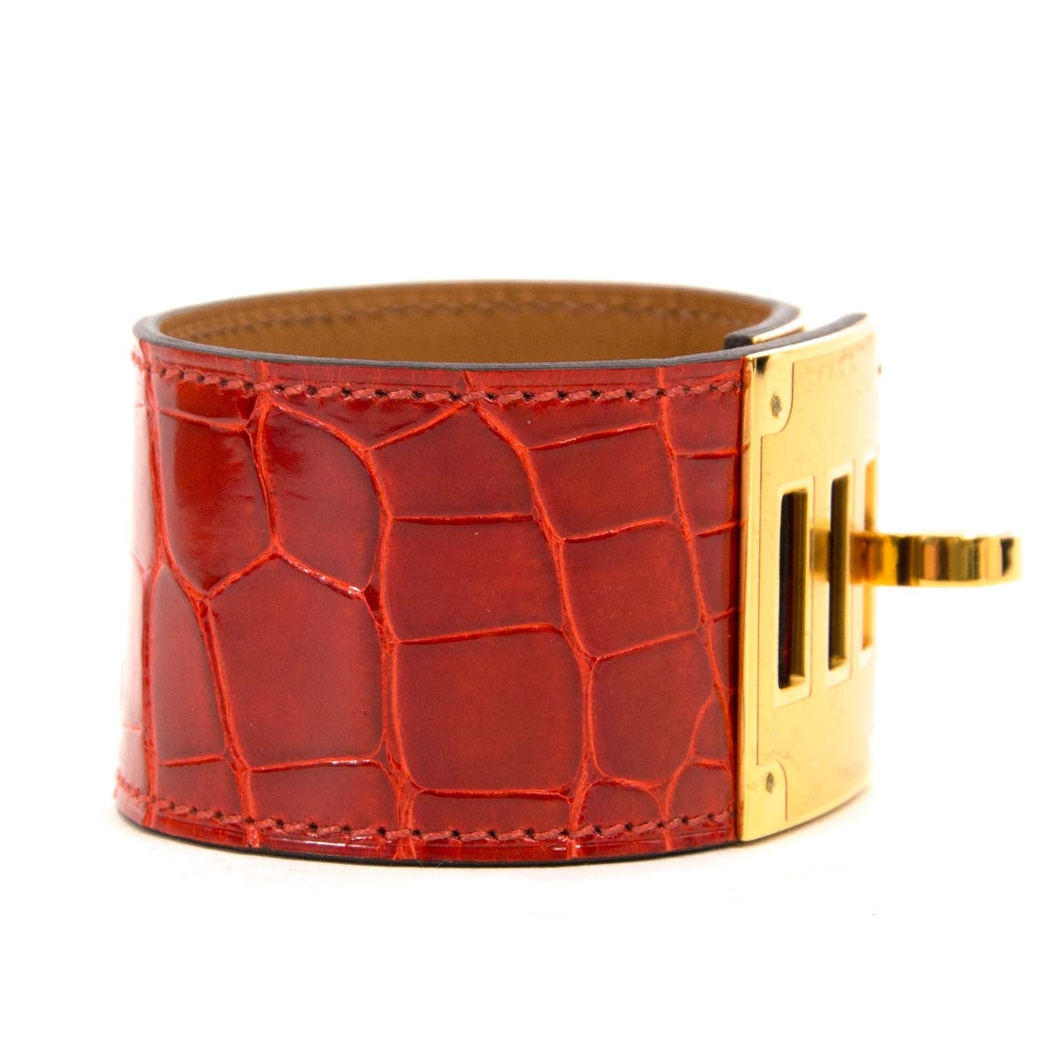 acheter en ligne seconde main *Brand New* Hermes Kelly Dog Alligator Mississippiensis Bracelet