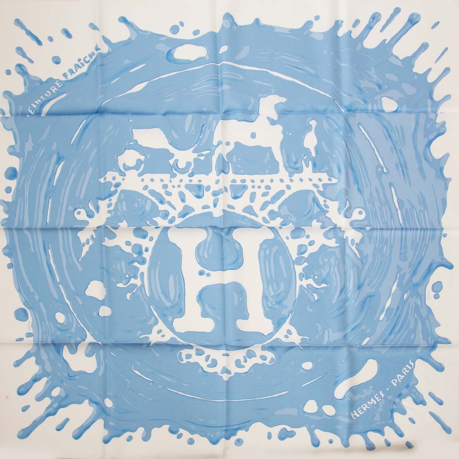 Hermès peinture fraiche silk scarf now for sale at labellov vintage fashion webshop antwerp belgium