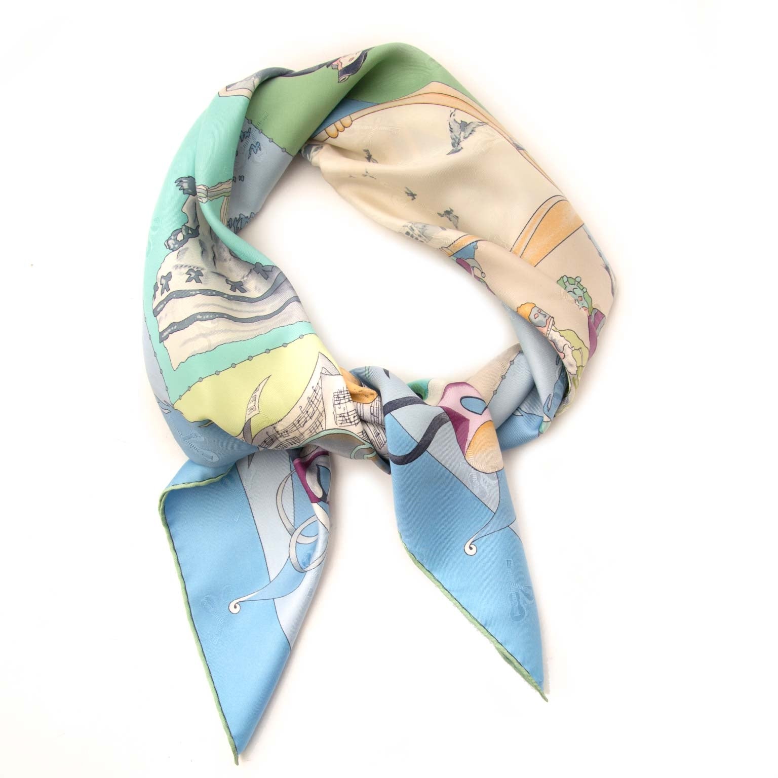 Hermès 'Fêtes Vénitiennes' Scarf shop safe online secondhand Hermès 'Fêtes Vénitiennes' Scarf