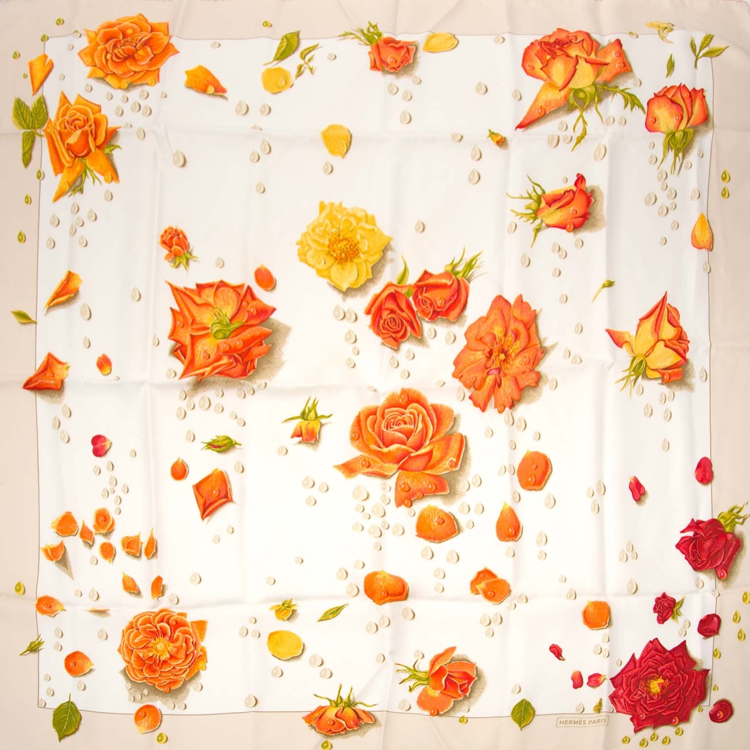 Hermes Carre Silk Scarf La Rosée