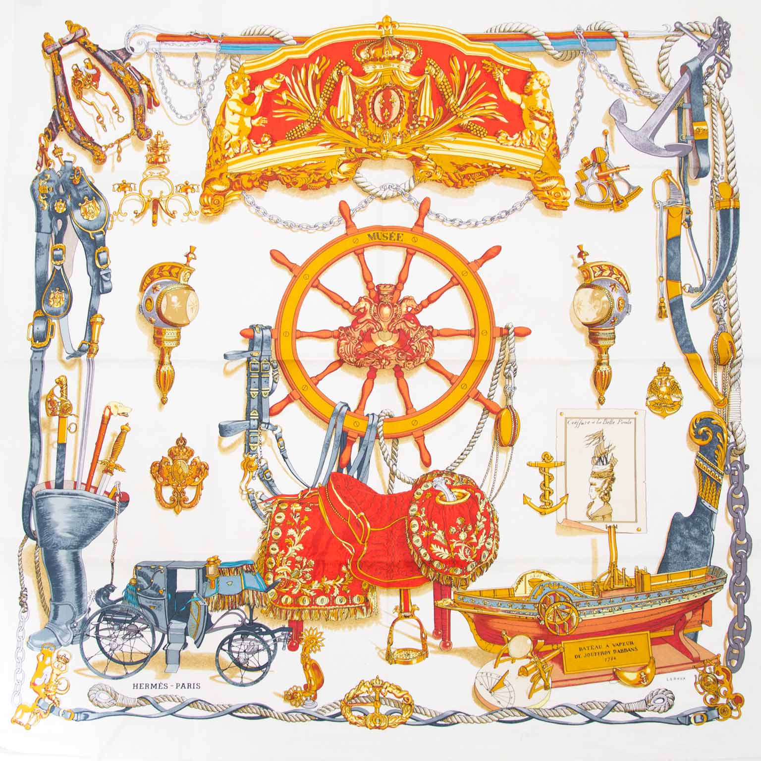 hermes carre cotton musée set of 3 pieces now online at labellov.com for the best price