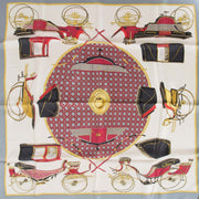Hermès Carré Silk Scarf 'Les Voitures A Transformation' now for sale at labellov vintage fashion webshop belgium