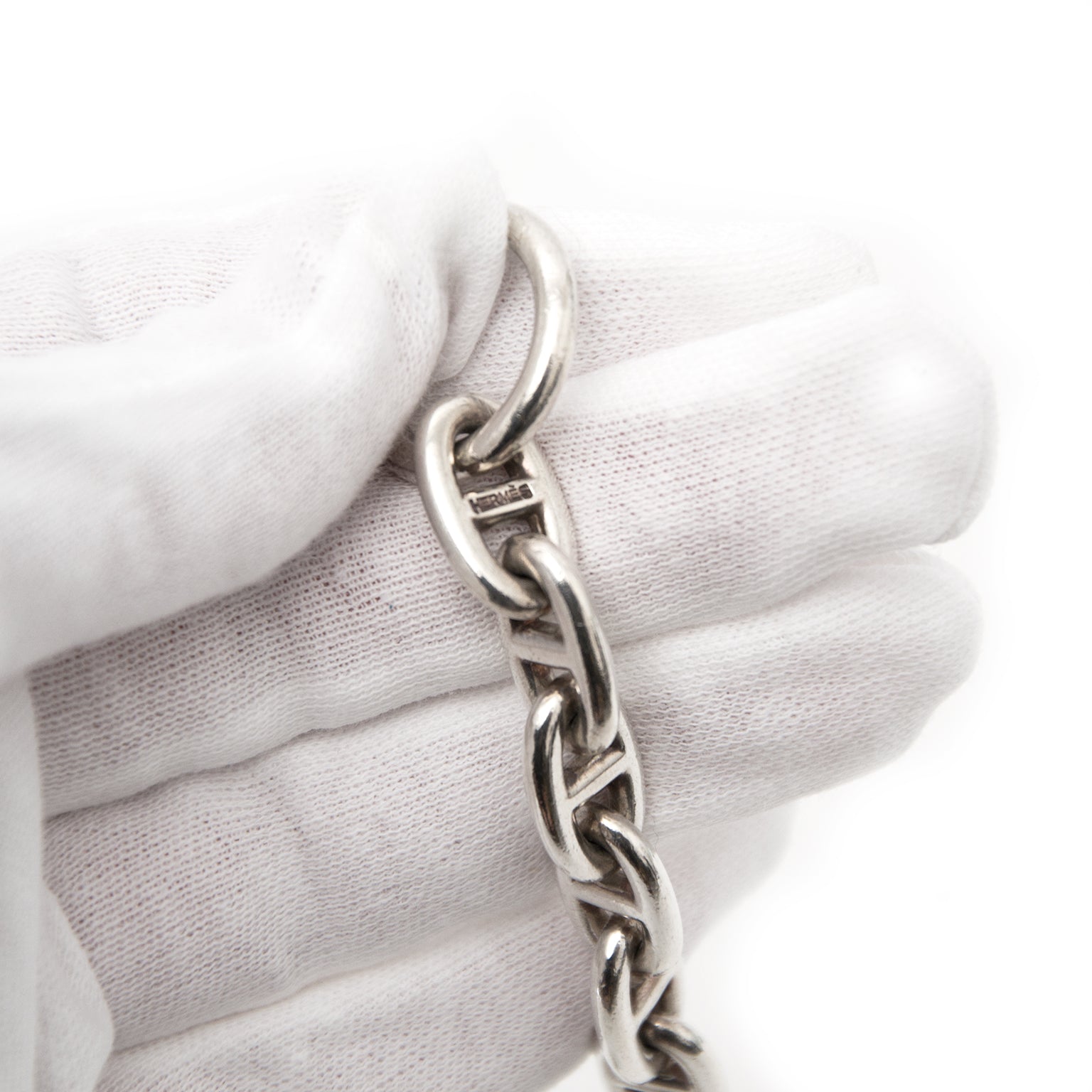 acheter en ligne chez labellov.com pour le meilleur prix hermès chaine d'ancre sterling collier