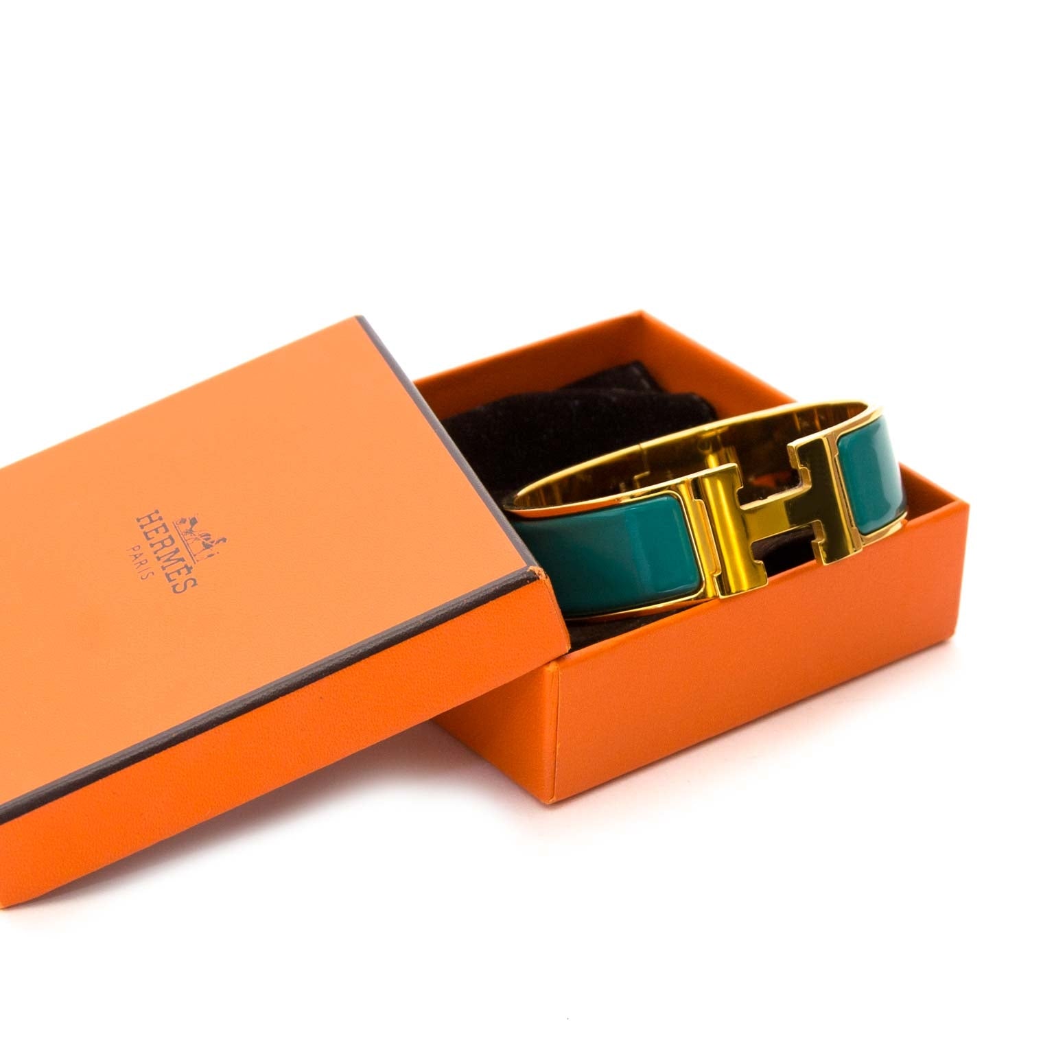Hermès Clic Clac H Gold Emeraude GM aan de beste prijs bij Labellov
