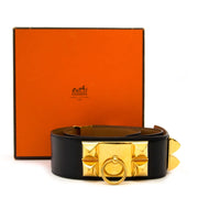 buy Hermès Black Boxcalf Leather Collier De Chien at labellov and pay save online