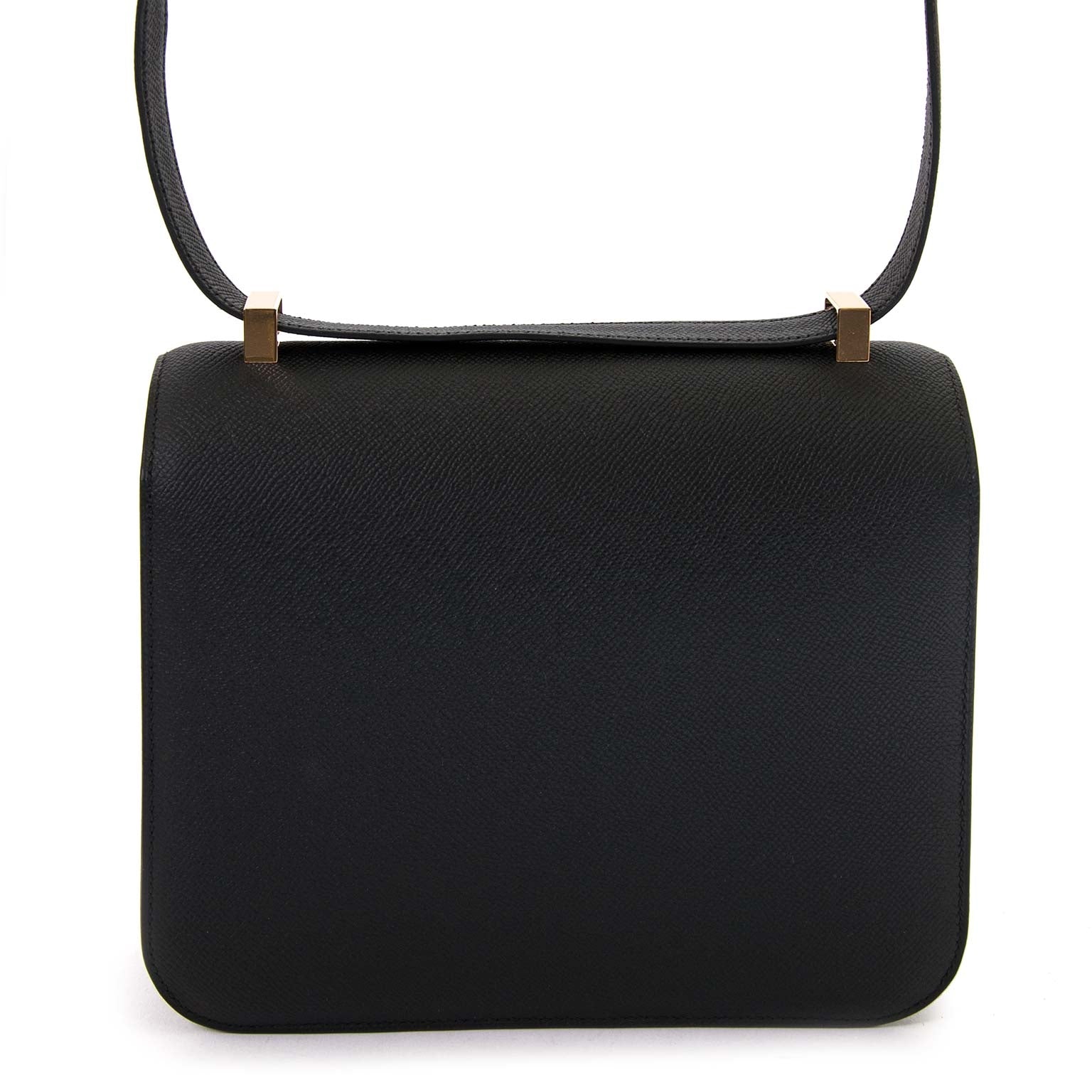 Buy and sell your authentic Hermès Constance III 24cm Veau Epsom Noir Rose Gold Hardware