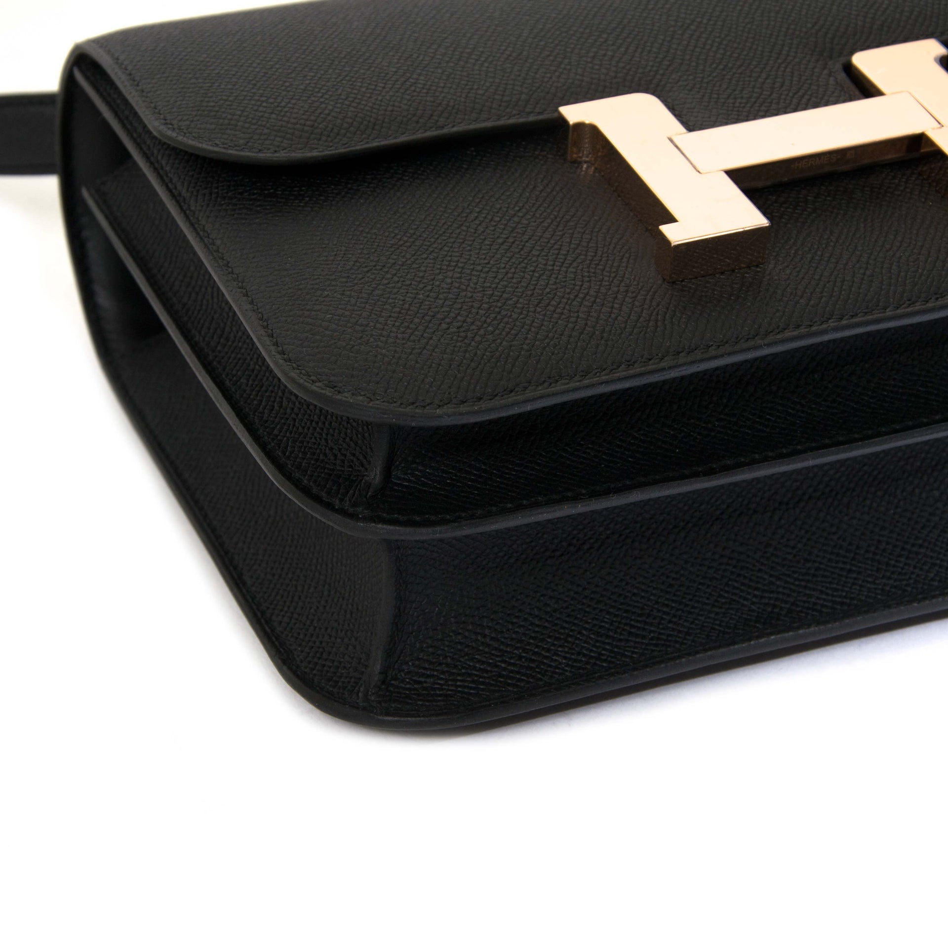 Hermès Constance III 24cm Veau Epsom Noir Rose Gold Hardware pour le meilleur prix chez Labellov à Anvers