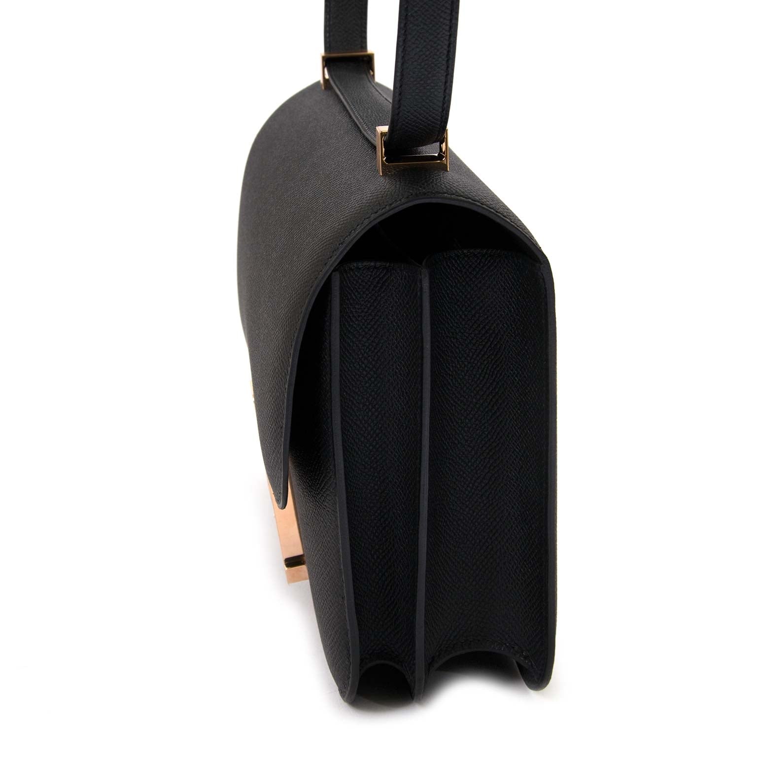 Achetez 100% secur Hermès Constance III 24cm Veau Epsom Noir Rose Gold Hardware pour le meilleur prix chez Labellov