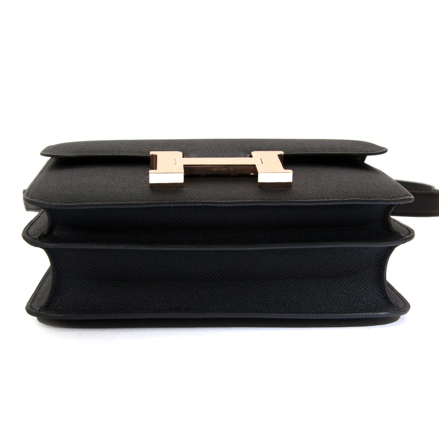 Hermès Constance III 24cm Veau Epsom Noir Rose Gold Hardware for sale online