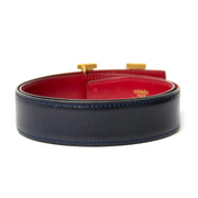 hermès reversible blue/red constance belt now for sale at labellov vintage fashion webshop belgium