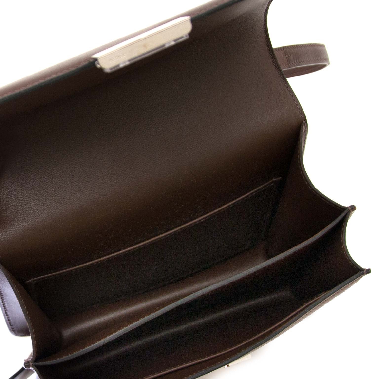 Hermès Constance Mini Veau Butler Moka PHW