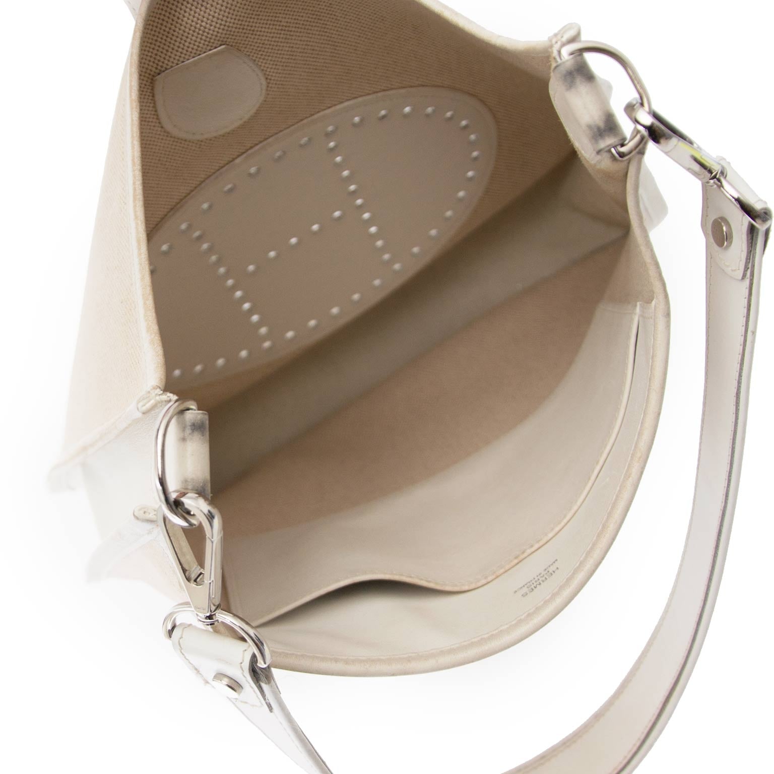 acheter enligne pour le meilleur prix Hermès Evelyne PM Toile Shoulder Bag