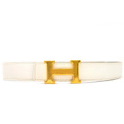 Hermès Reversible White/Black Constance H Belt