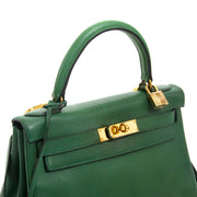 Hermès Kelly 28 Vert Bengal Courchevel GHW
