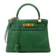 Hermès Kelly 28 Vert Bengal Courchevel GHW te koop bij Labellov in Antwerpen