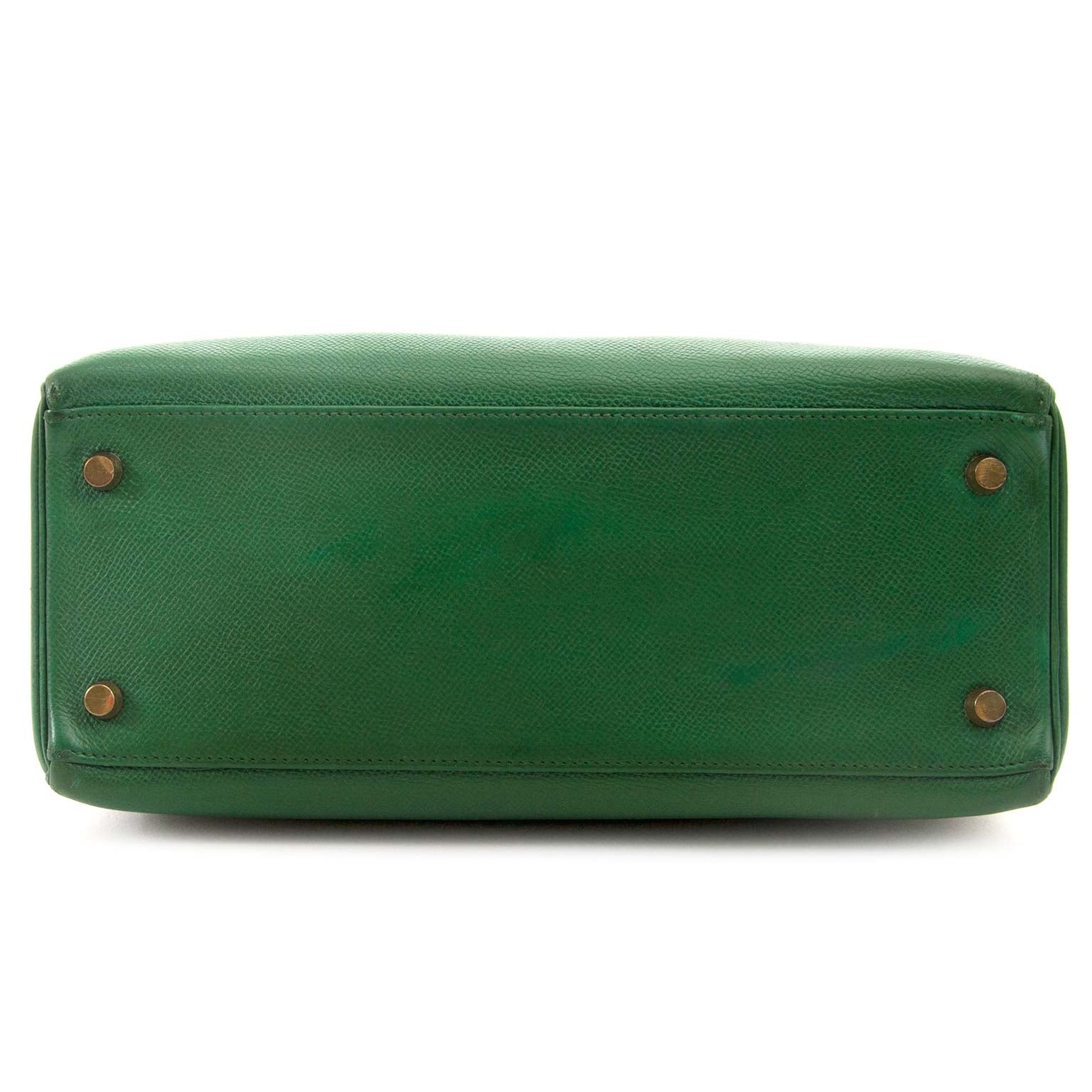 Hermès Kelly 28 Vert Bengal Courchevel GHW