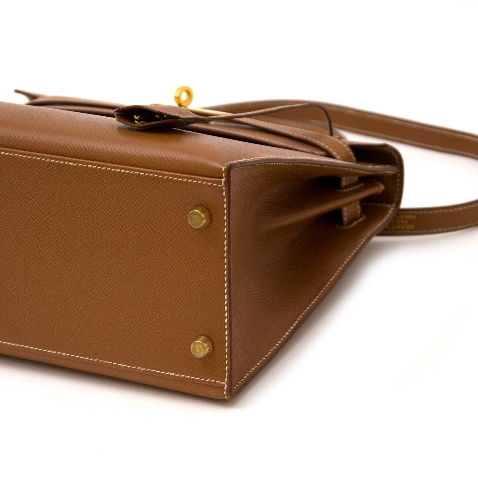 Hermès Kelly 28 Goud Courchevel GHW