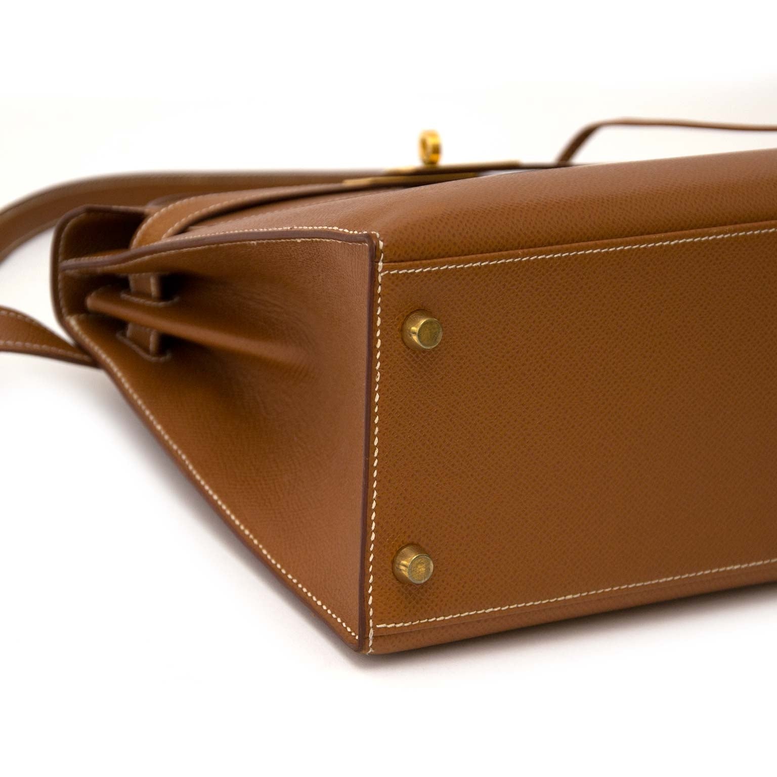 Hermès Kelly 28 Goud Courchevel GHW