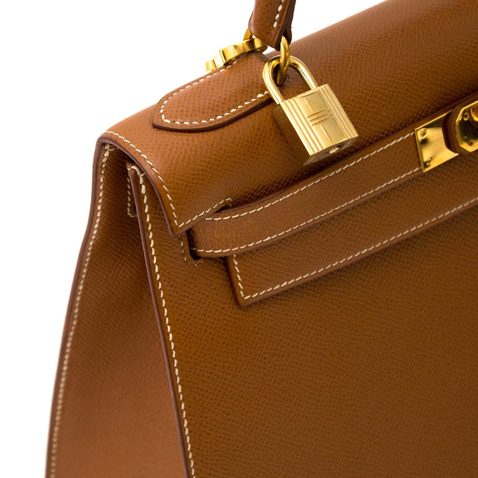 Hermès Kelly 28 Goud Courchevel GHW