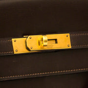 Hermès Vintage Kelly 32 Brown Boxcalf Leather GHW