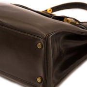 Hermès Vintage Kelly 32 Brown Boxcalf Leather GHW