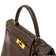 Hermès Vintage Kelly 32 Brown Boxcalf Leather GHW