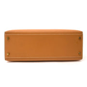 shop safe online Very Rare Hermes Kelly 32 Natural Sable Chamonix GHW + Strap