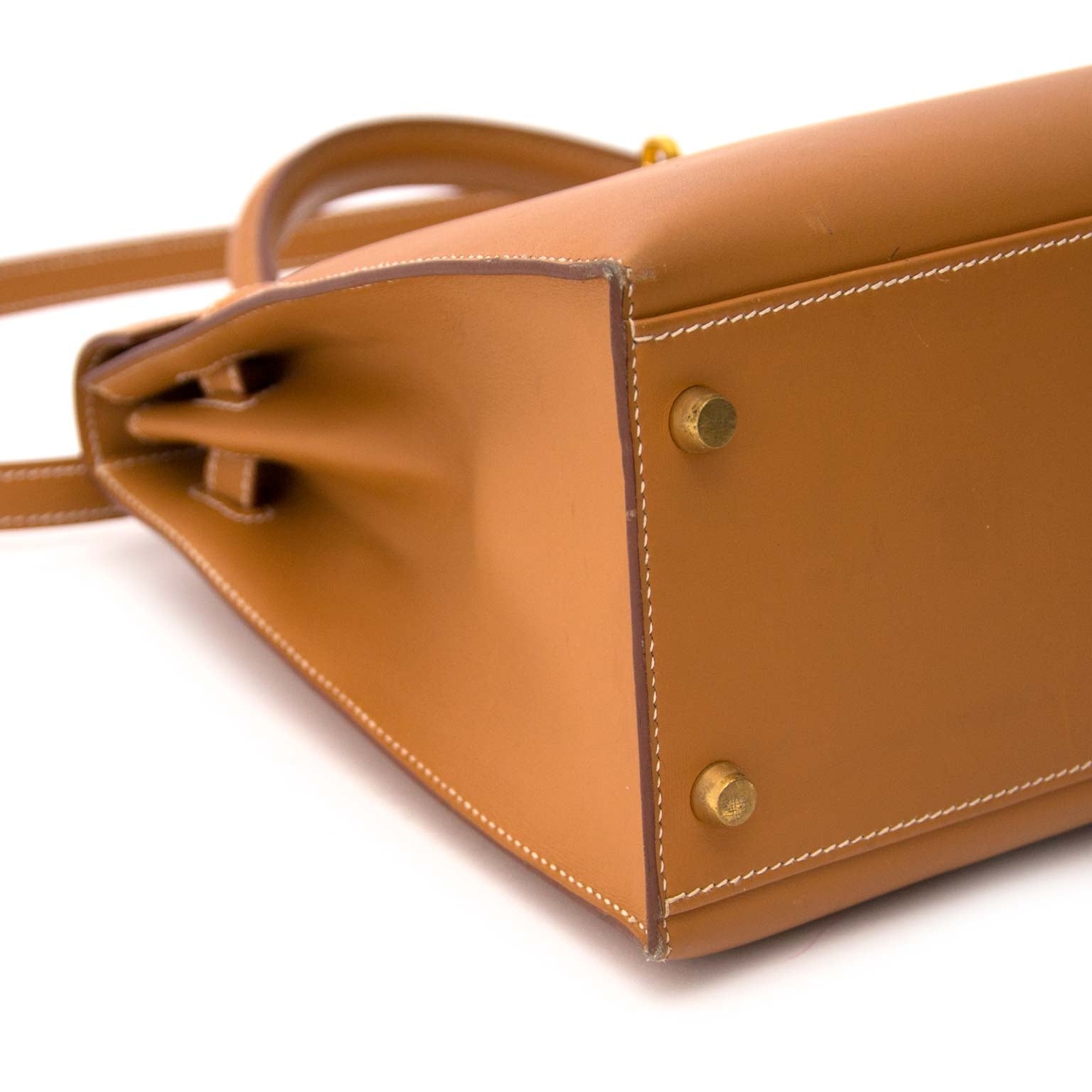 worldwide shipping authentic Very Rare Hermes Kelly 32 Natural Sable Chamonix GHW + Strap