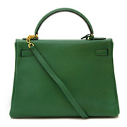 koop veilig online aan de beste prijsj Hermes Kelly 32 Vert Bengal Courchevel Leather