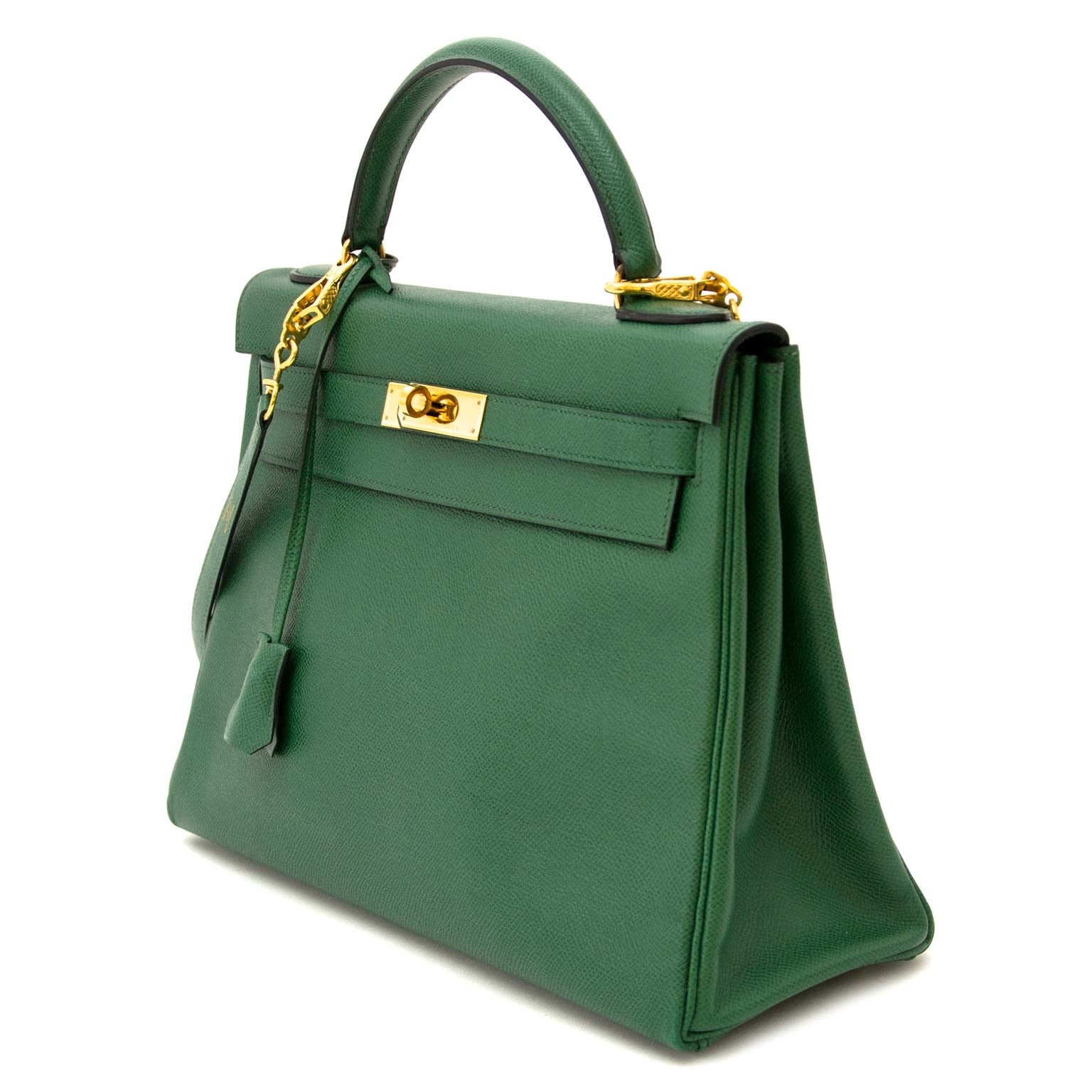 acheter en ligne pour le Hermes Kelly 32 Vert Bengal Courchevel Leather