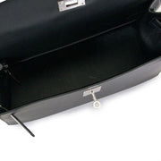 Blue and sell your authentic Hermès Kelly 32 Sellier Black Epsom PHW