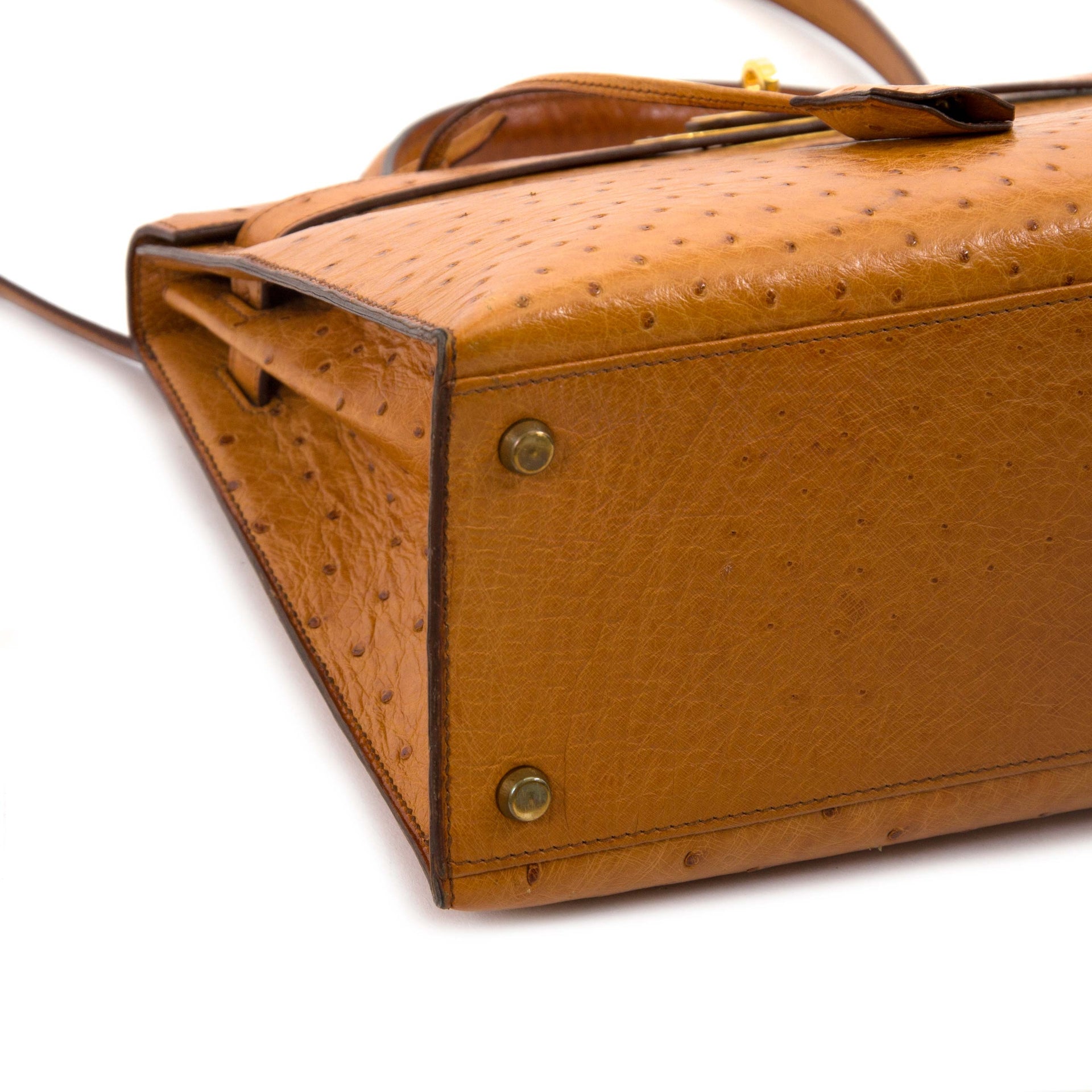 Hermès Kelly 32 Ostrich Gold GHW