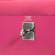 Hermès Kelly 32 Chèvre de Coromandel Sellier Fuchsia PHW
