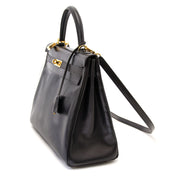 Buy safe and secure online at labellov.com hermes kelly black boxcalf 35cm with strap now for sale!