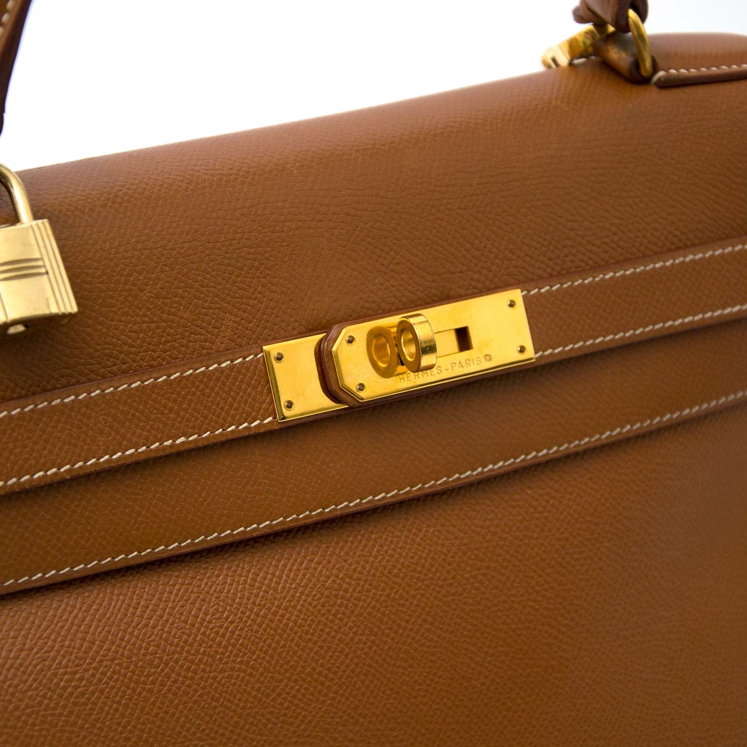 Hermès Kelly 35 Courchevel Gold GHW