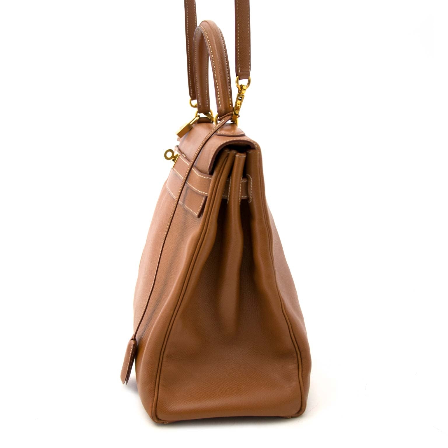 Hermès Kelly 35 Courchevel Gold GHW