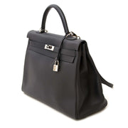 authentic Hermes Kelly 35 Retourne Ardoise Swift PHW online at the best price