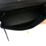 Hermès Kelly 40cm Black Veau Grainee Ardennes GHW