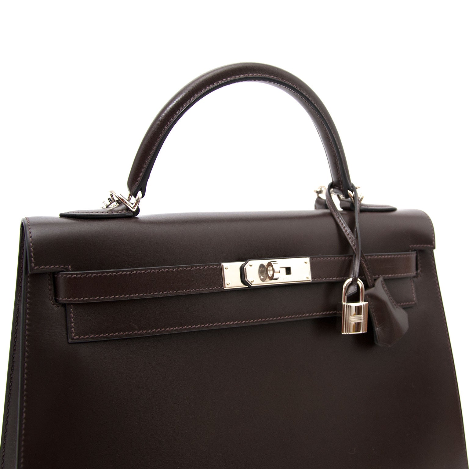 Acheter un Hermes Kelly Chocolate 32 + Strap en ligne