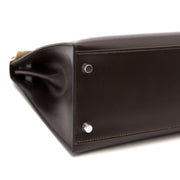 Koop een authentieke Hermes Kelly Chocolate 32 + Strap aan de juiste prijs